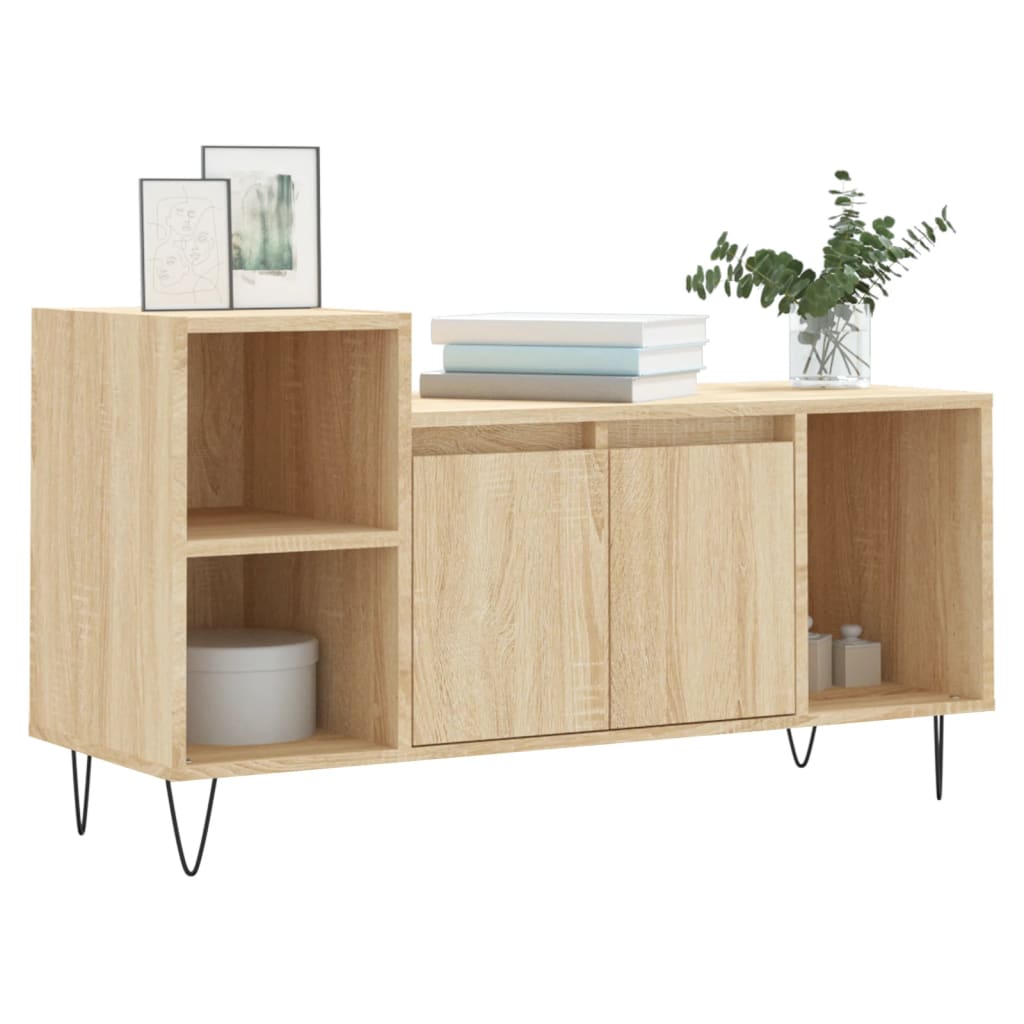 vidaXL TV Cabinet Sonoma Oak 100x35x55 cm Engineered Wood 3