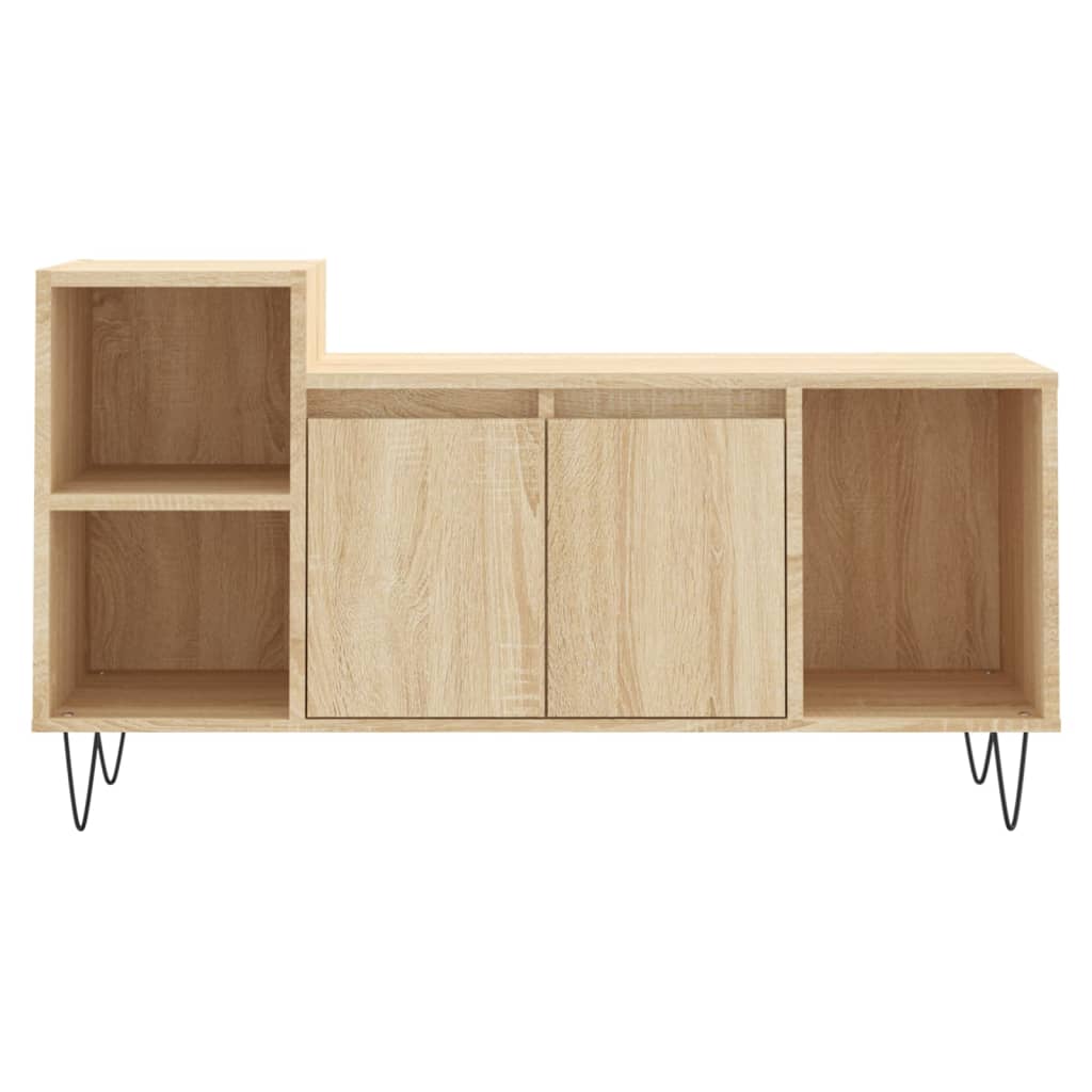vidaXL TV Cabinet Sonoma Oak 100x35x55 cm Engineered Wood 5