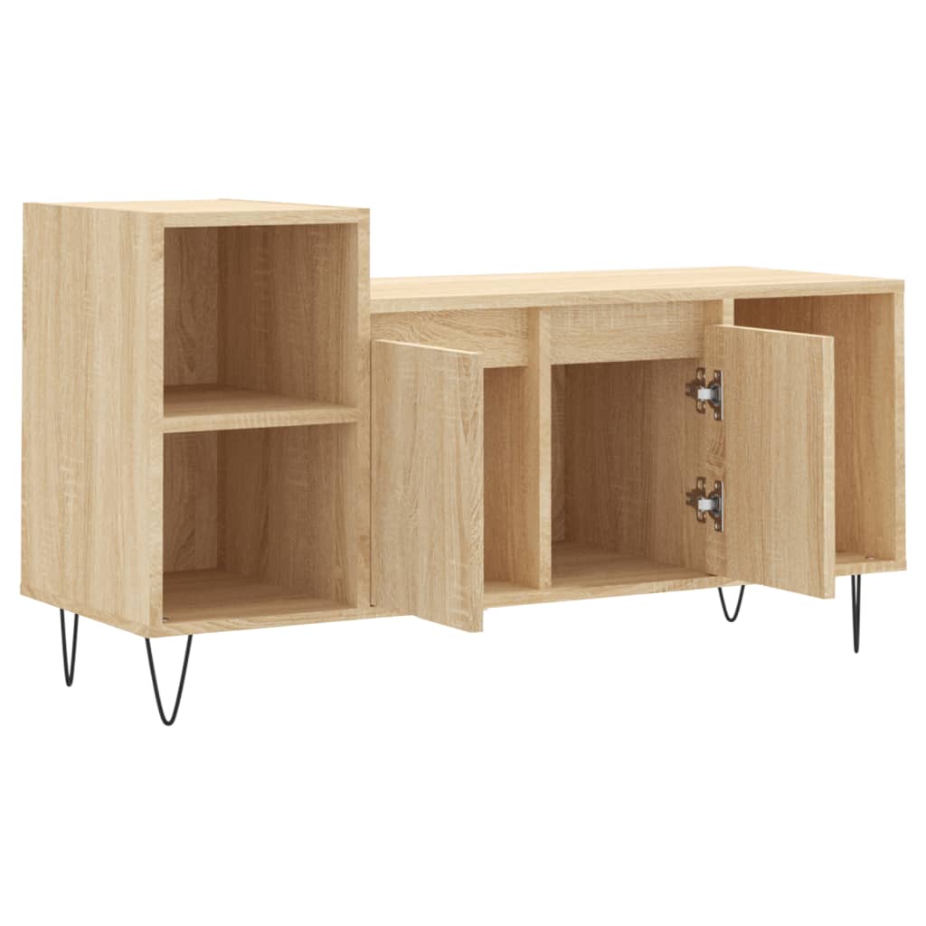vidaXL TV Cabinet Sonoma Oak 100x35x55 cm Engineered Wood 6