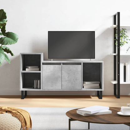 TV Cabinet 100x35x55 cm Engineered Wood Concrete grey