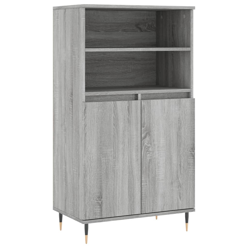 vidaXL Highboard Grey Sonoma 60x36x110 cm Engineered Wood 2