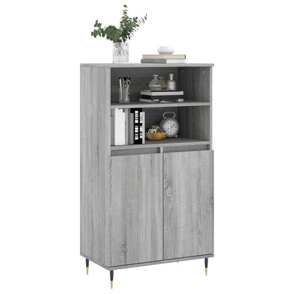 vidaXL Highboard Grey Sonoma 60x36x110 cm Engineered Wood 3
