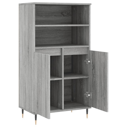 vidaXL Highboard Grey Sonoma 60x36x110 cm Engineered Wood 5