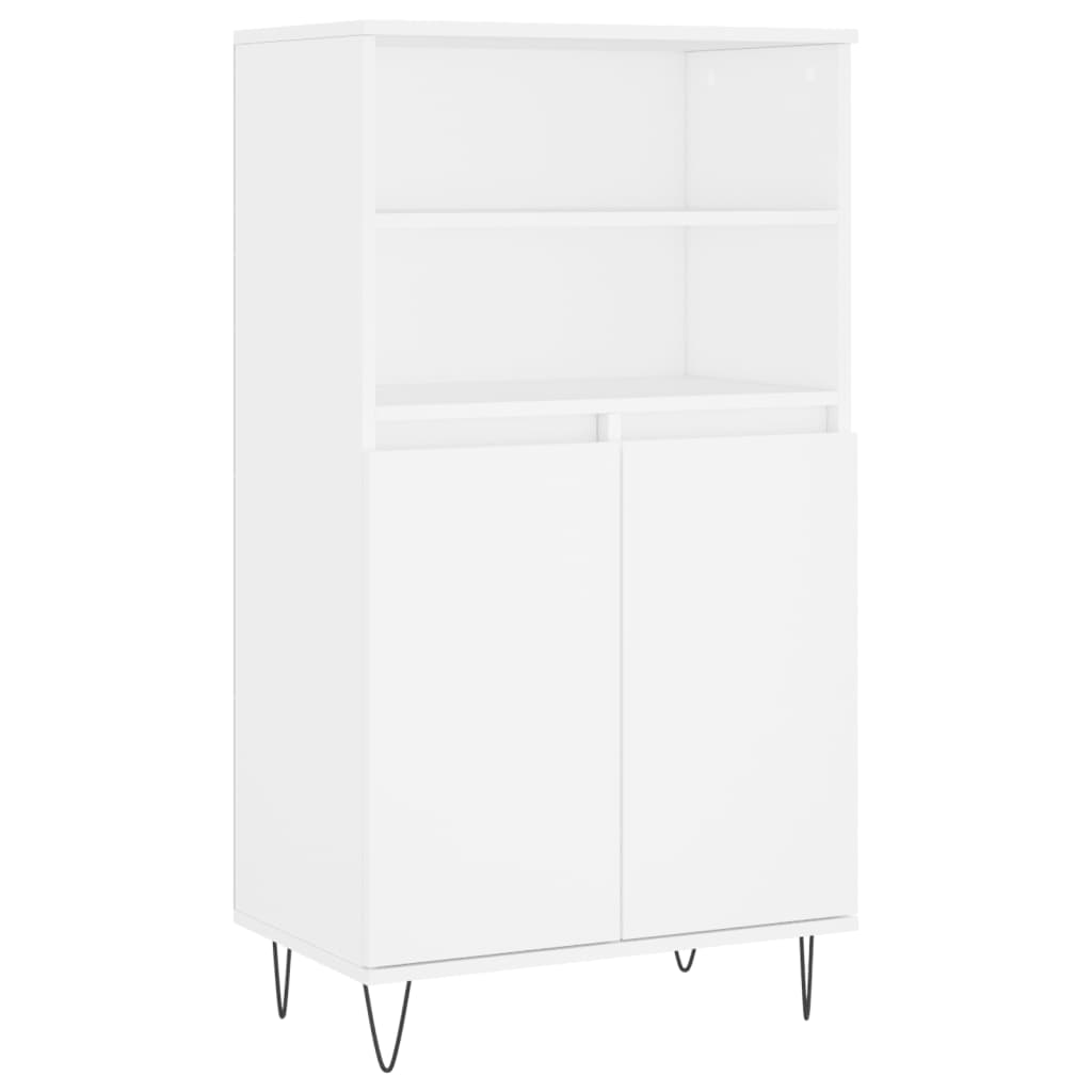 Highboard 60x36x110 cm Engineered Wood White