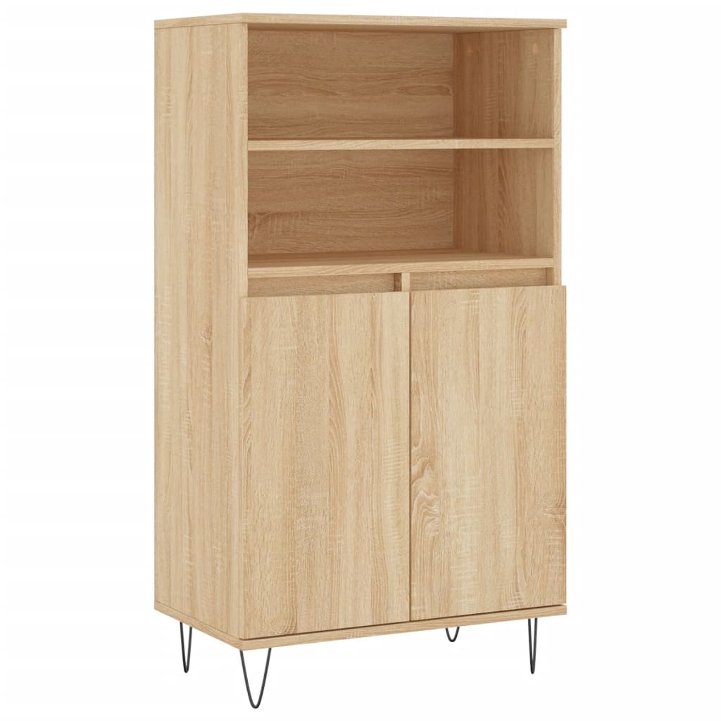 Highboard 60x36x110 cm Engineered Wood Sonoma oak