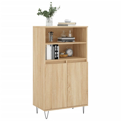 Highboard 60x36x110 cm Engineered Wood Sonoma oak