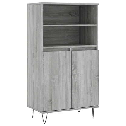 Highboard 60x36x110 cm Engineered Wood Grey sonoma
