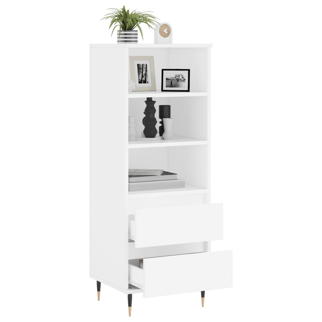 vidaXL Highboard White 40x36x110 cm Engineered Wood 4