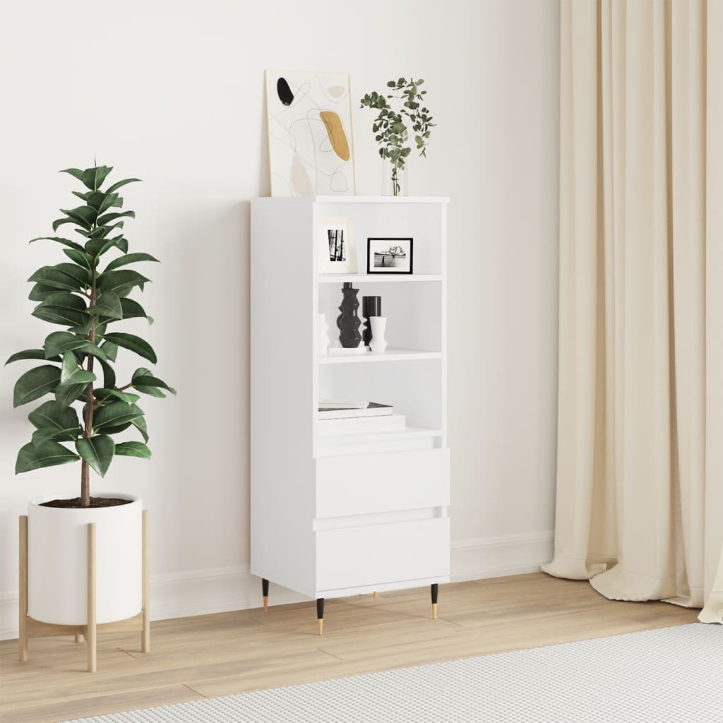 vidaXL Highboard White 40x36x110 cm Engineered Wood 1