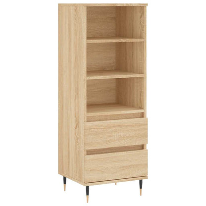 vidaXL Highboard Sonoma Oak 40x36x110 cm Engineered Wood 2