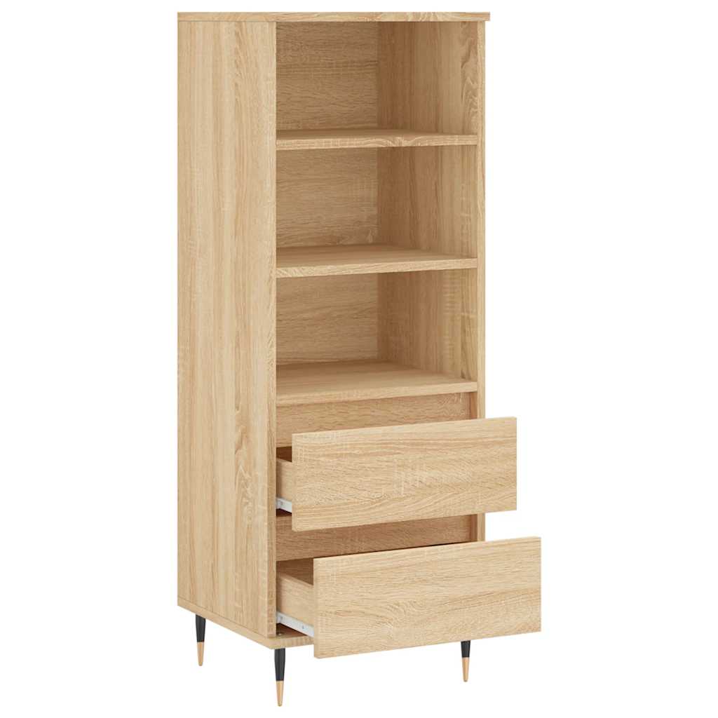 vidaXL Highboard Sonoma Oak 40x36x110 cm Engineered Wood 6