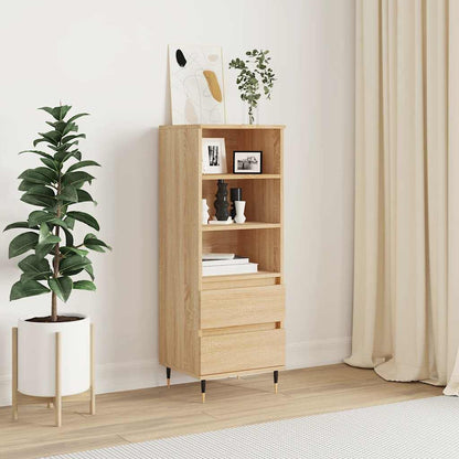 vidaXL Highboard Sonoma Oak 40x36x110 cm Engineered Wood 1