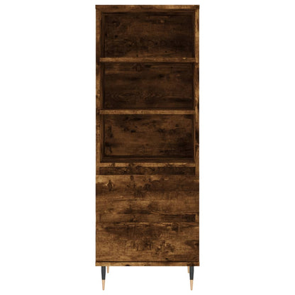 vidaXL Highboard Smoked Oak 40x36x110 cm Engineered Wood 5