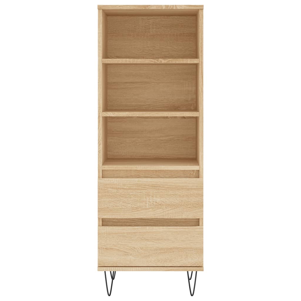 vidaXL Highboard Sonoma Oak 40x36x110 cm Engineered Wood 5