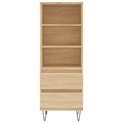 vidaXL Highboard Sonoma Oak 40x36x110 cm Engineered Wood 5