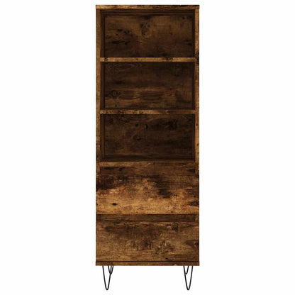 vidaXL Highboard Smoked Oak 40x36x110 cm Engineered Wood 5