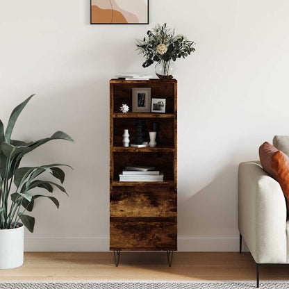vidaXL Highboard Smoked Oak 40x36x110 cm Engineered Wood 1