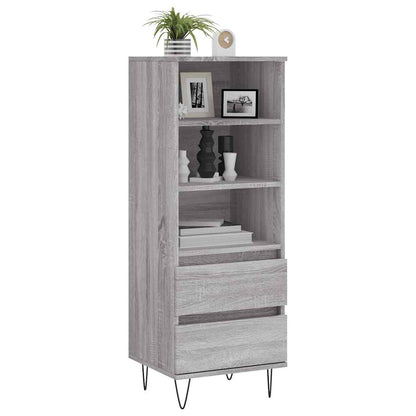 vidaXL Highboard Grey Sonoma 40x36x110 cm Engineered Wood 3