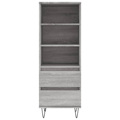 vidaXL Highboard Grey Sonoma 40x36x110 cm Engineered Wood 5