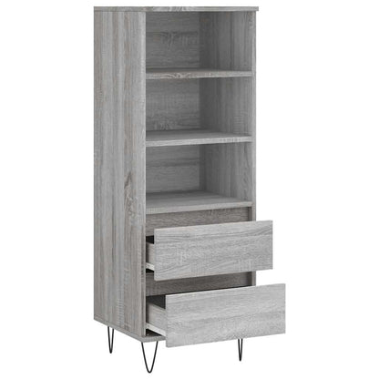 vidaXL Highboard Grey Sonoma 40x36x110 cm Engineered Wood 6
