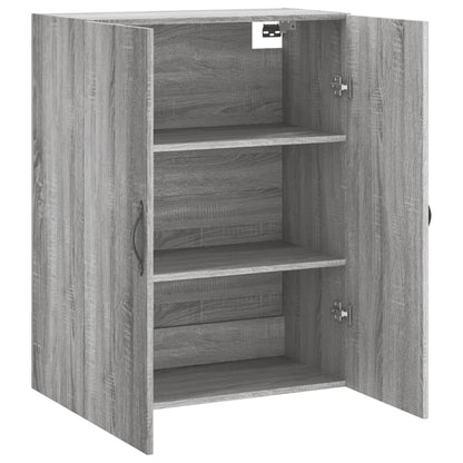 vidaXL Wall Mounted Cabinet Grey Sonoma 69.5x34x90 cm Engineered Wood 6