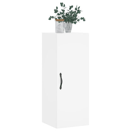 vidaXL Wall Mounted Cabinet White 34.5x34x90 cm Engineered Wood 3