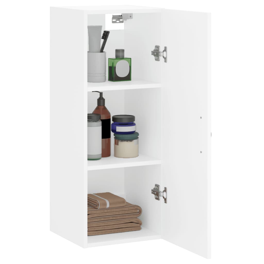 vidaXL Wall Mounted Cabinet White 34.5x34x90 cm Engineered Wood 4