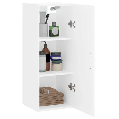 vidaXL Wall Mounted Cabinet White 34.5x34x90 cm Engineered Wood 4