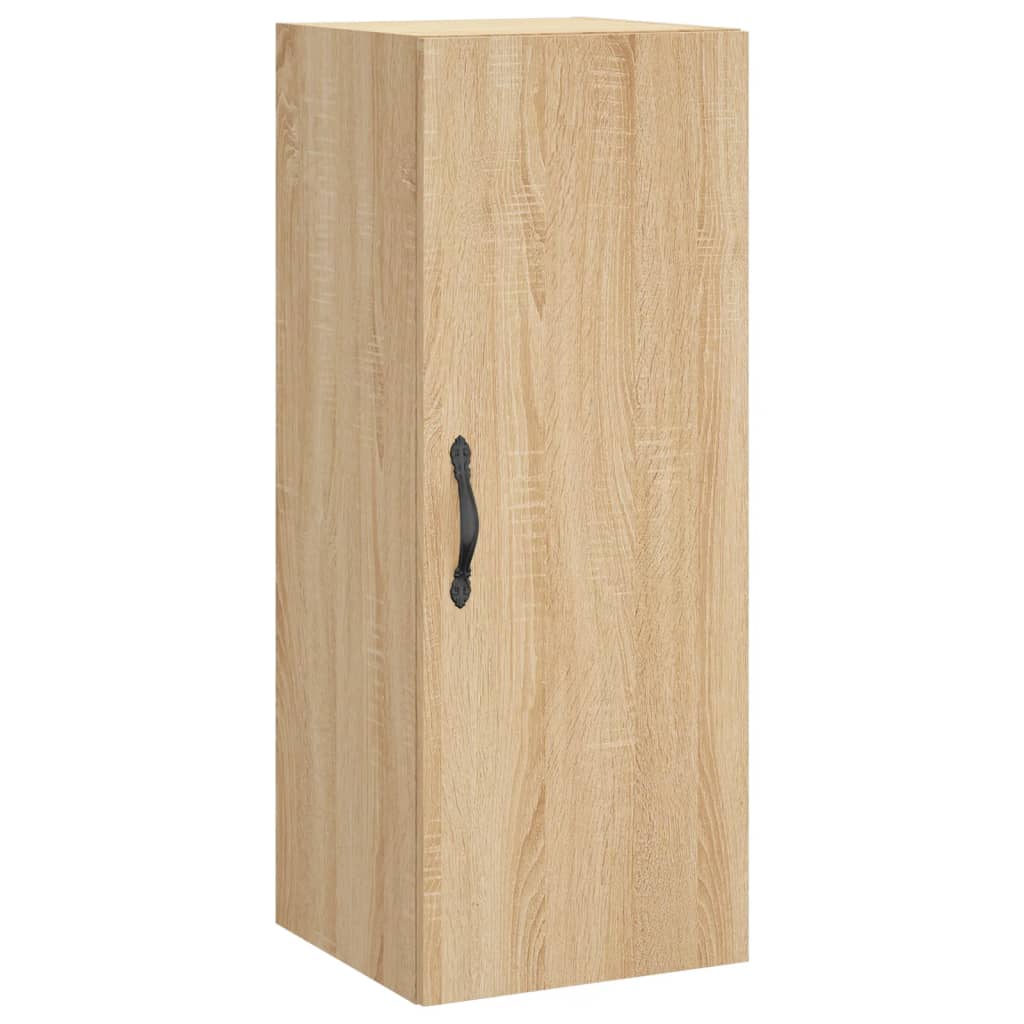 vidaXL Wall Mounted Cabinet Sonoma Oak 34.5x34x90 cm Engineered Wood 2