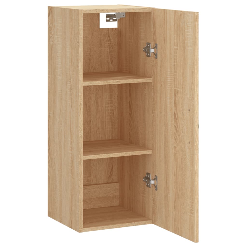 vidaXL Wall Mounted Cabinet Sonoma Oak 34.5x34x90 cm Engineered Wood 5