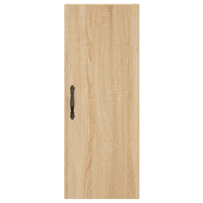 vidaXL Wall Mounted Cabinet Sonoma Oak 34.5x34x90 cm Engineered Wood 6