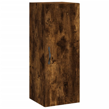 vidaXL Wall Mounted Cabinet Smoked Oak 34.5x34x90 cm Engineered Wood 2