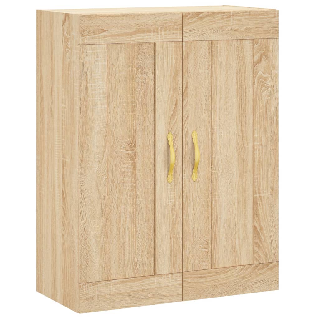 vidaXL Wall Mounted Cabinet Sonoma Oak 69.5x34x90 cm Engineered Wood 2