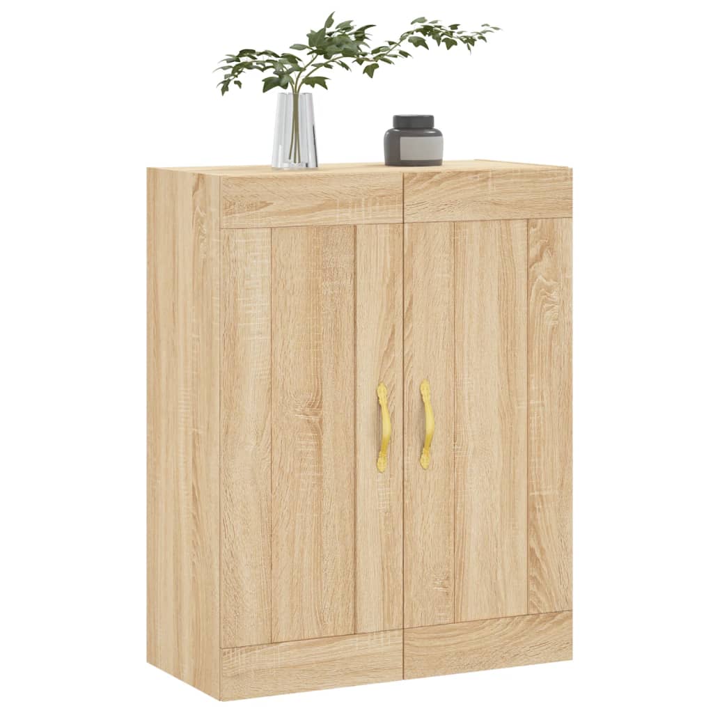 vidaXL Wall Mounted Cabinet Sonoma Oak 69.5x34x90 cm Engineered Wood 4