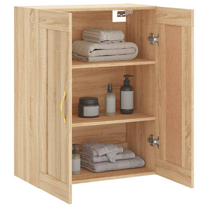 vidaXL Wall Mounted Cabinet Sonoma Oak 69.5x34x90 cm Engineered Wood 5