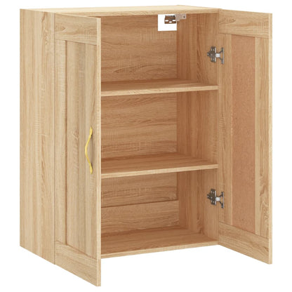 vidaXL Wall Mounted Cabinet Sonoma Oak 69.5x34x90 cm Engineered Wood 6