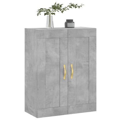 vidaXL Wall Mounted Cabinet Concrete Grey 69.5x34x90 cm Engineered Wood 4