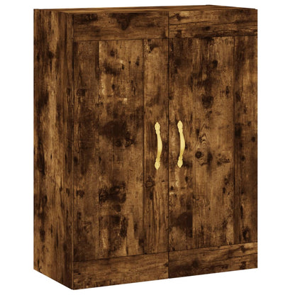vidaXL Wall Mounted Cabinet Smoked Oak 69.5x34x90 cm Engineered Wood 2