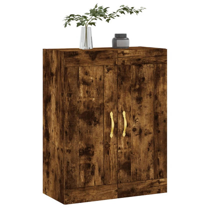vidaXL Wall Mounted Cabinet Smoked Oak 69.5x34x90 cm Engineered Wood 4