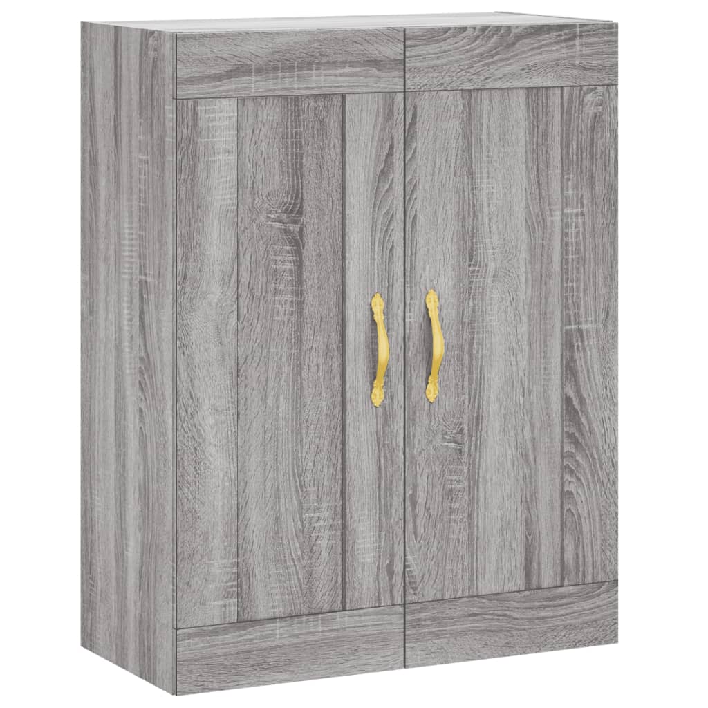 vidaXL Wall Mounted Cabinet Grey Sonoma 69.5x34x90 cm Engineered Wood 2