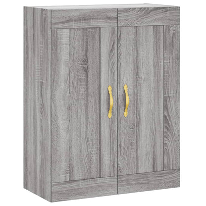 vidaXL Wall Mounted Cabinet Grey Sonoma 69.5x34x90 cm Engineered Wood 2