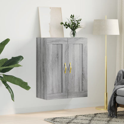 vidaXL Wall Mounted Cabinet Grey Sonoma 69.5x34x90 cm Engineered Wood 3