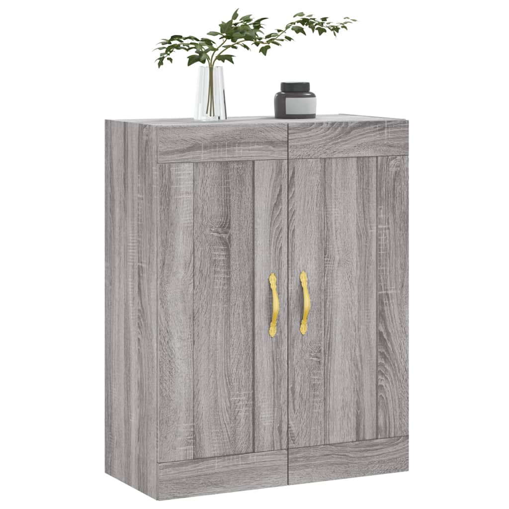 vidaXL Wall Mounted Cabinet Grey Sonoma 69.5x34x90 cm Engineered Wood 4