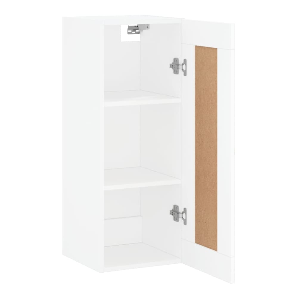 Wall Mounted Cabinet 34,5x34x90 cm Engineered Wood White
