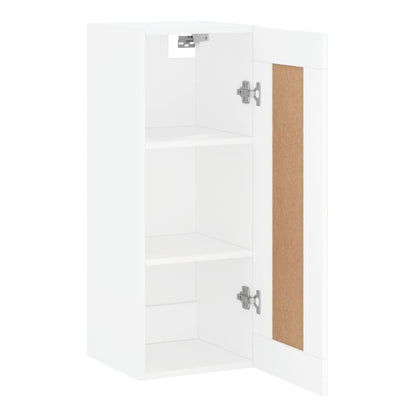 Wall Mounted Cabinet 34,5x34x90 cm Engineered Wood White
