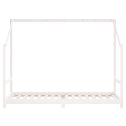 vidaXL Kids Bed Frame White 80x200 cm Solid Wood Pine 4