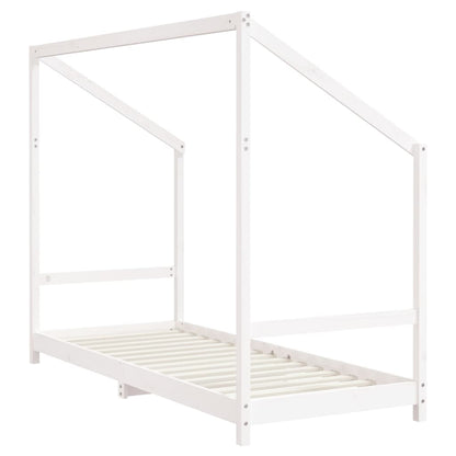 vidaXL Kids Bed Frame White 80x200 cm Solid Wood Pine 6