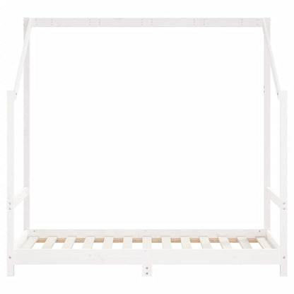 vidaXL Kids Bed Frame White 80x160 cm Solid Wood Pine 4