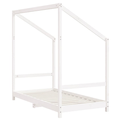 vidaXL Kids Bed Frame White 80x160 cm Solid Wood Pine 6