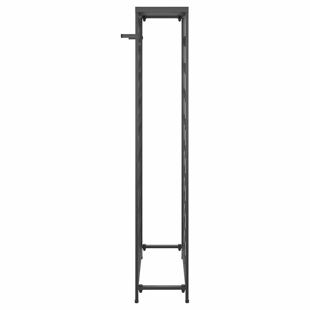 vidaXL Wine Rack for 45 Bottles Black 54x18x100 cm Wrought Iron 4